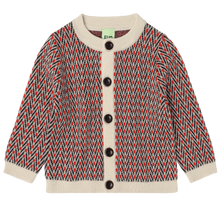 Load image into Gallery viewer, FUB - Baby Herringbone Cardigan (Ecru)
