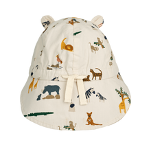 Load image into Gallery viewer, Liewood - Reversible Hat with Ears (All Together/Sandy)
