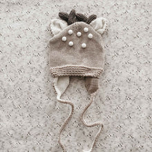 Load image into Gallery viewer, Reindeer Knit Bonnet
