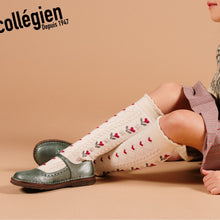 Load image into Gallery viewer, [預購] Collegien | Désirée - Jacquard Hearts Knee-high Sock - Old Rose
