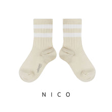 將圖片載入圖庫檢視器 Collegien | Nico - Varsity Crew Socks (Sweet Lamb)
