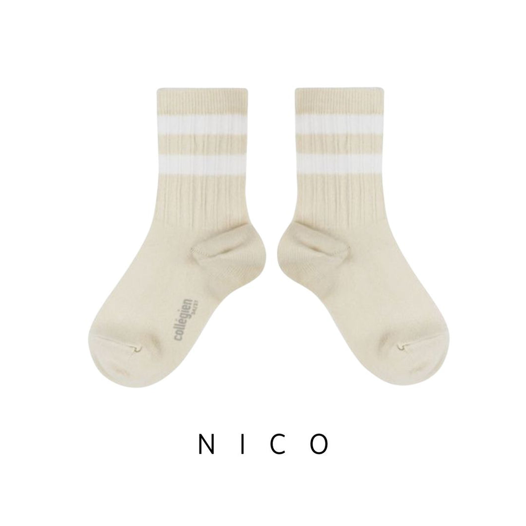 Collegien | Nico - Varsity Crew Socks (Sweet Lamb)