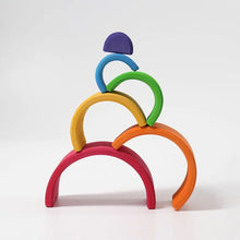 Load image into Gallery viewer, Grimm&#39;s - Wooden Rainbow Tunnel - 6 Piece

