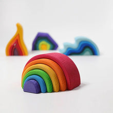 Load image into Gallery viewer, Grimm&#39;s - Wooden Rainbow Tunnel - 6 Piece
