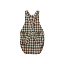 Load image into Gallery viewer, Organic Zoo - Gingham Bloomers with Braces 0-3M
