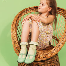 將圖片載入圖庫檢視器 [預購] Collegien | Ludivine - Ribbed Ankle Socks with Ruffle (Snow White)
