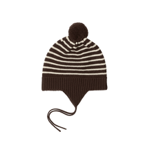 Load image into Gallery viewer, FUB - Baby Pompom Hat (Mocca/Ecru)
