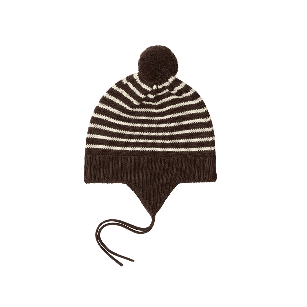 FUB - Baby Pompom Hat (Mocca/Ecru)