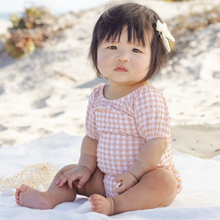 Load image into Gallery viewer, Quincy Mae - Catalina One-piece (Melon Check)
