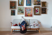 Load image into Gallery viewer, Little Cotton Clothes - Velvet Mila Dress in Midnight (2Y-7Y)
