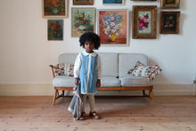 Load image into Gallery viewer, Little Cotton Clothes - Velvet Hannah Dress in Eggshell (2Y-7Y)
