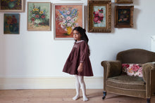 Load image into Gallery viewer, Little Cotton Clothes - Velvet Ruby Dress in Sugarplum (18M-7Y)
