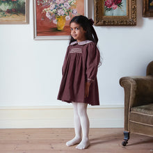Load image into Gallery viewer, Little Cotton Clothes - Velvet Ruby Dress in Sugarplum (18M-7Y)
