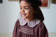 Load image into Gallery viewer, Little Cotton Clothes - Velvet Ruby Dress in Sugarplum (18M-7Y)
