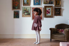 將圖片載入圖庫檢視器 Little Cotton Clothes - Velvet Jules Dress in Sugarplum (2Y-6Y)
