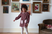 將圖片載入圖庫檢視器 Little Cotton Clothes - Velvet Jules Dress in Sugarplum (2Y-6Y)

