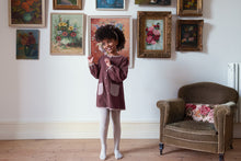將圖片載入圖庫檢視器 Little Cotton Clothes - Velvet Jules Dress in Sugarplum (2Y-6Y)
