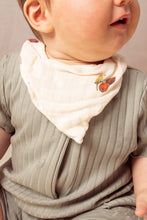 Load image into Gallery viewer, Studio Boheme - Abel Bandana Bib (Off White / Tomato)

