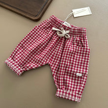 Load image into Gallery viewer, [預購] Guapoo - 口袋寬褲子 (Bordeaux Check)
