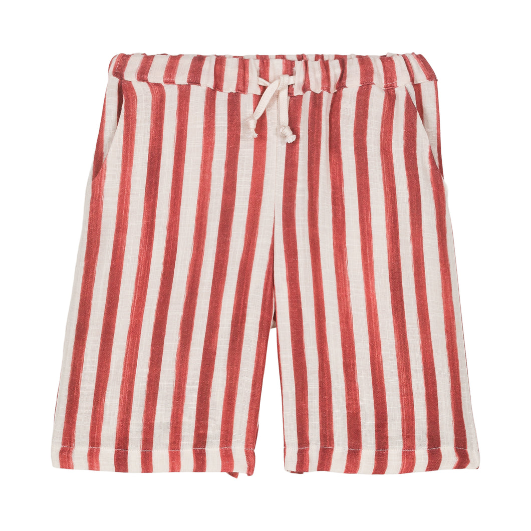 Studio Boheme - Basile Bermuda (Red Stripes)