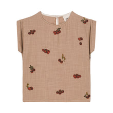 Load image into Gallery viewer, Studio Boheme - Blouse Praslin Short Sleeves (Nougat/Tomato)
