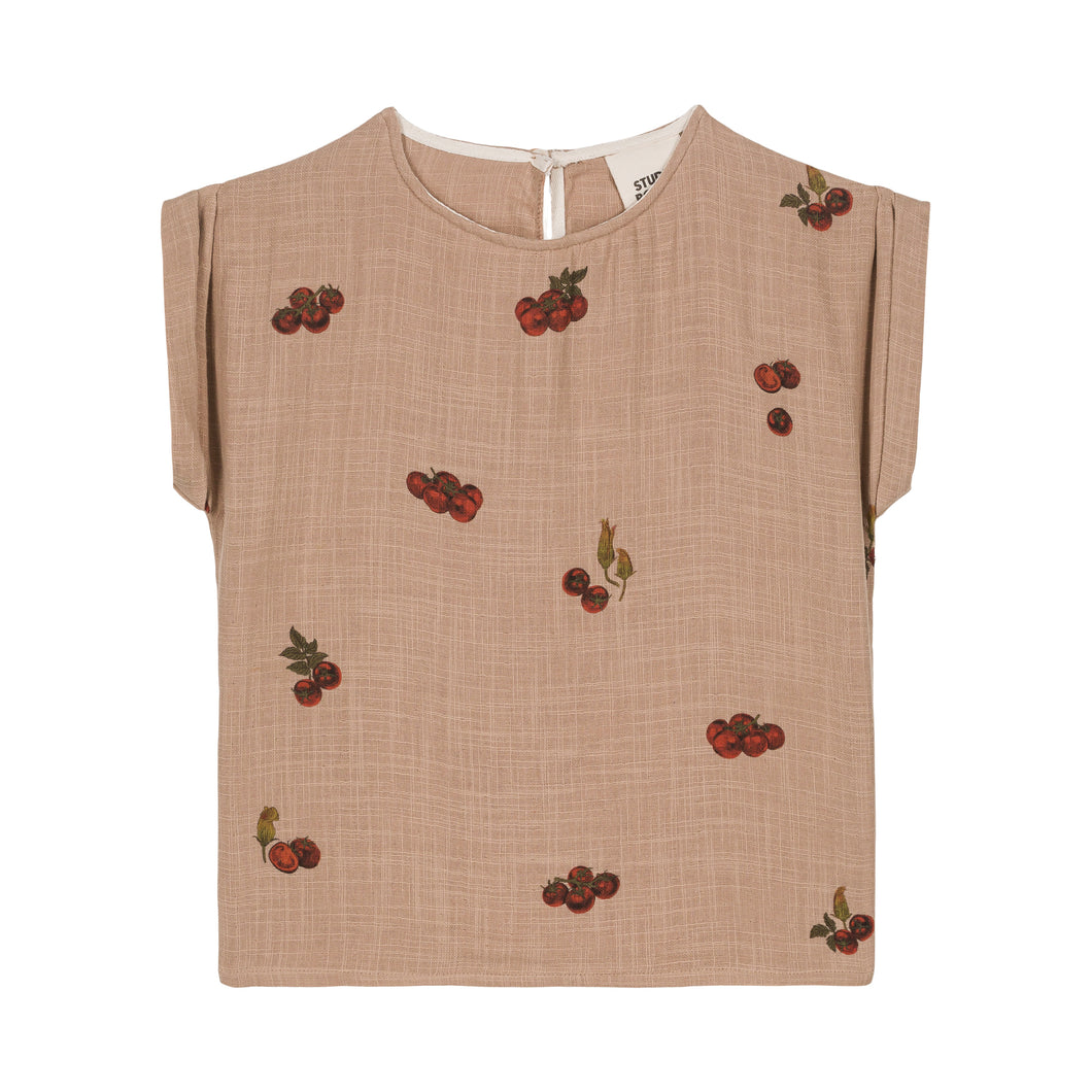 Studio Boheme - Blouse Praslin Short Sleeves (Nougat/Tomato)