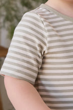 Load image into Gallery viewer, [預購] Jamie Kay - Halston Short Sleeve Pyjama Set - Narrow Stripe Lichen/Cloud
