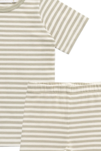 Load image into Gallery viewer, [預購] Jamie Kay - Halston Short Sleeve Pyjama Set - Narrow Stripe Lichen/Cloud
