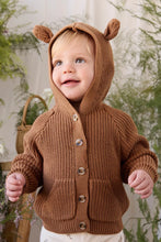 將圖片載入圖庫檢視器 [預購] Jamie Kay - Bear Cardigan - Butterscotch
