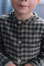 將圖片載入圖庫檢視器 Studio Boheme - Jim Shirt (Grey Gingham)
