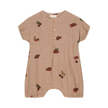 Load image into Gallery viewer, Studio Boheme - Bebecito Romper (Nougat / Tomato)
