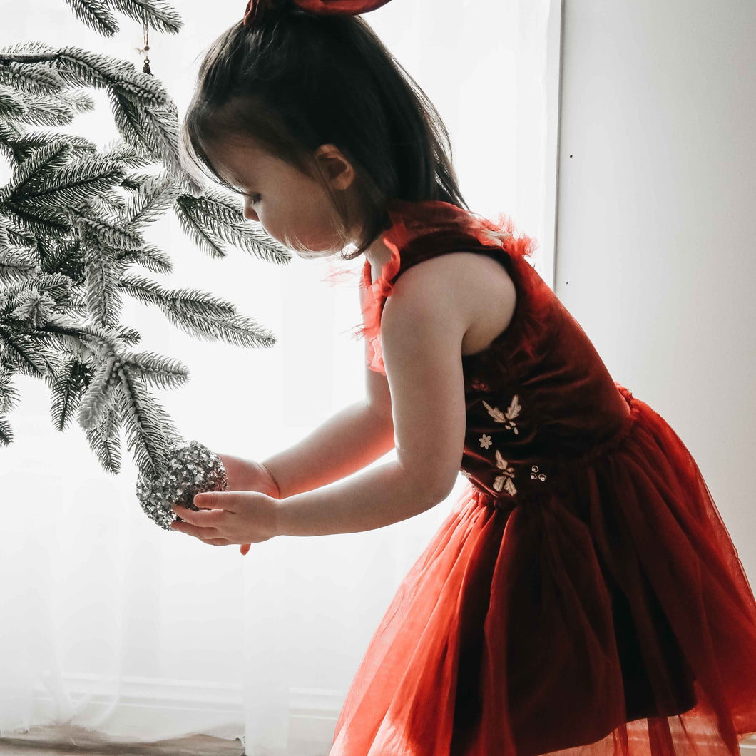 Red Velvet Dress/Playsuit