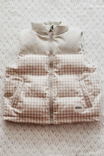 Load image into Gallery viewer, [預購] 格紋羽絨背心
