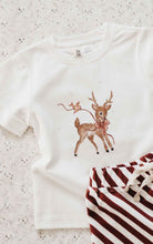 將圖片載入圖庫檢視器 [🎄限定] Prancer PJs / 小鹿短袖 + 紅條紋短褲組合
