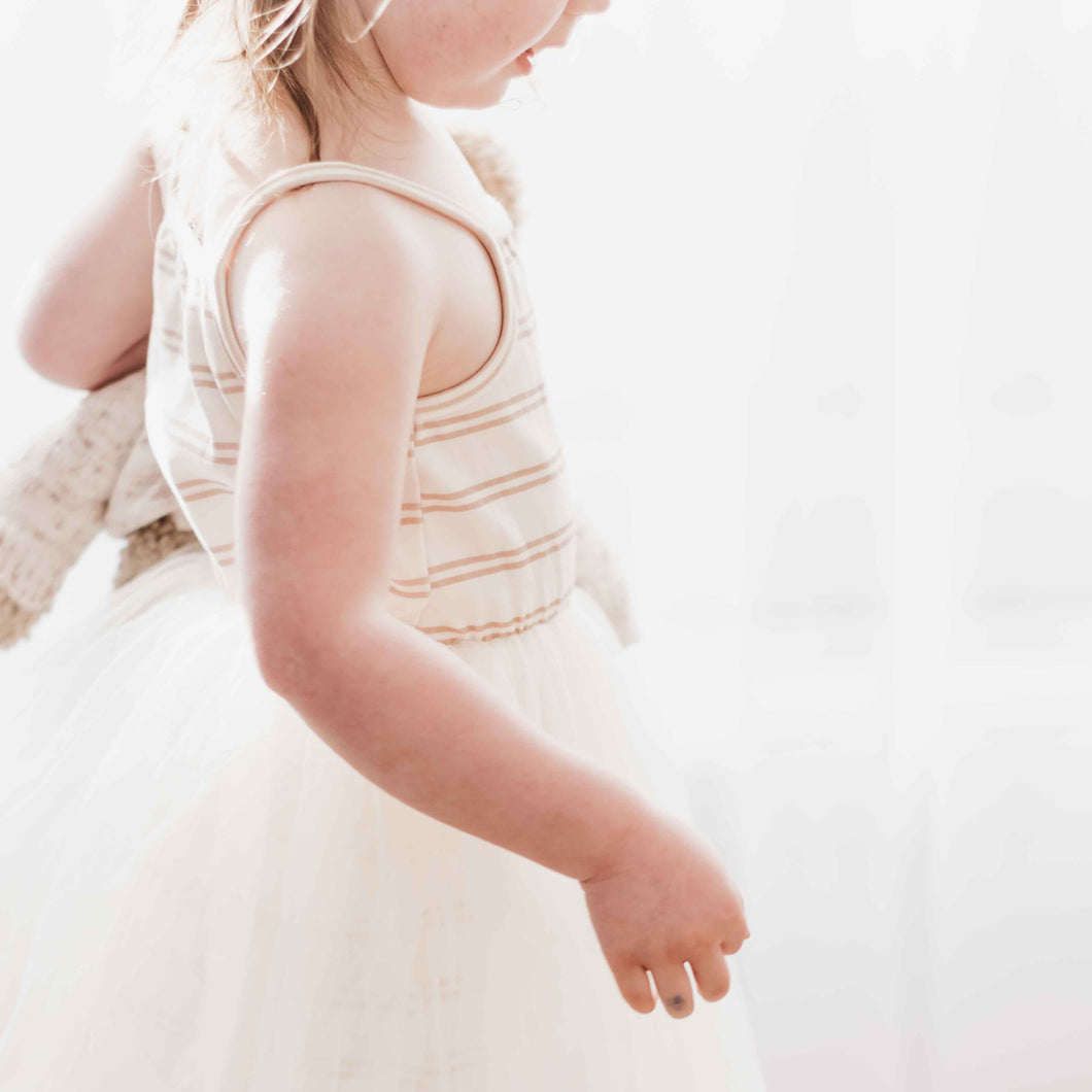 Mushroom Stripes Tutu Dress