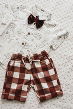 Load image into Gallery viewer, 🎄 兒童牛仔短褲 - Gingham
