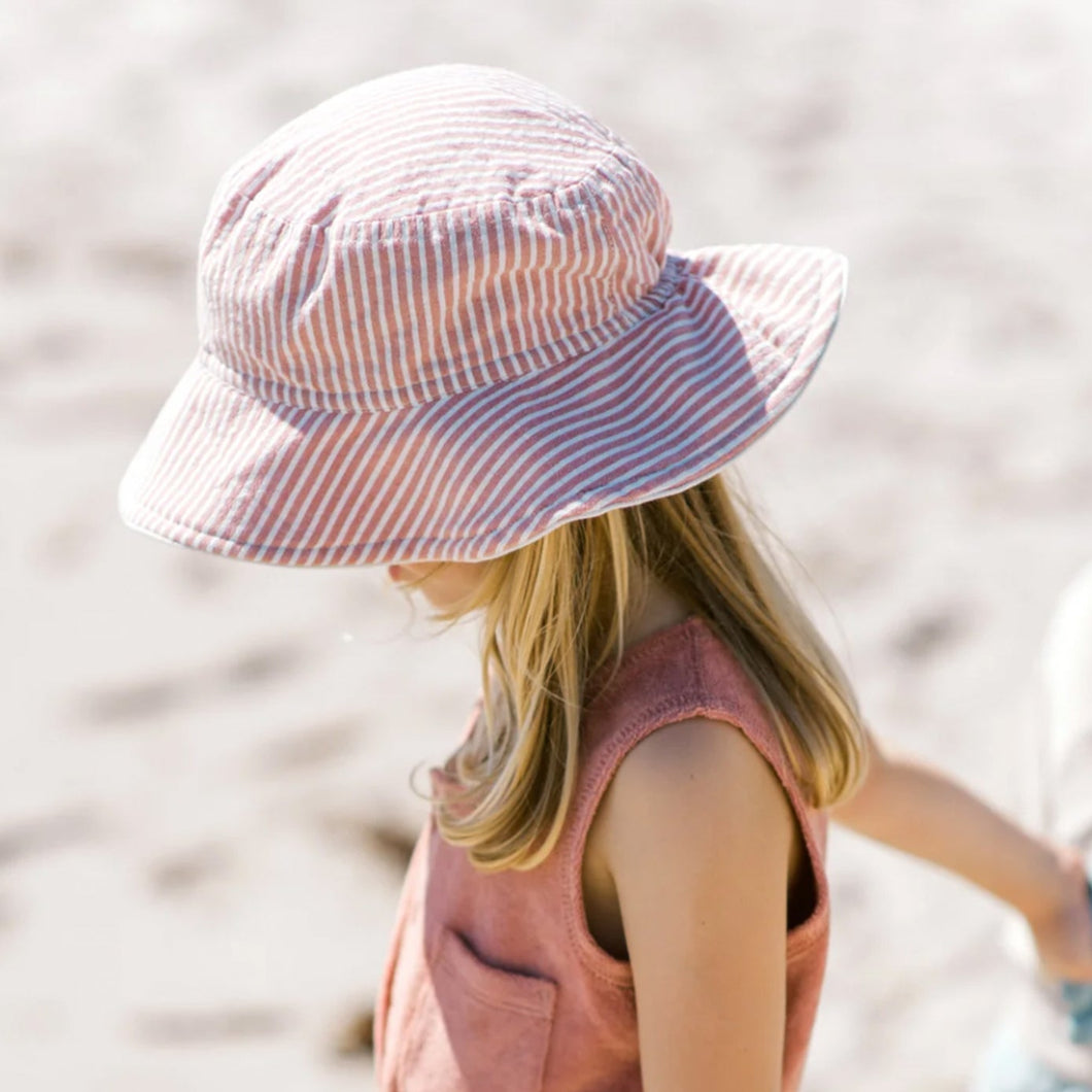 Pehr - Seersucker Bucket Hat (Pink Stripe)