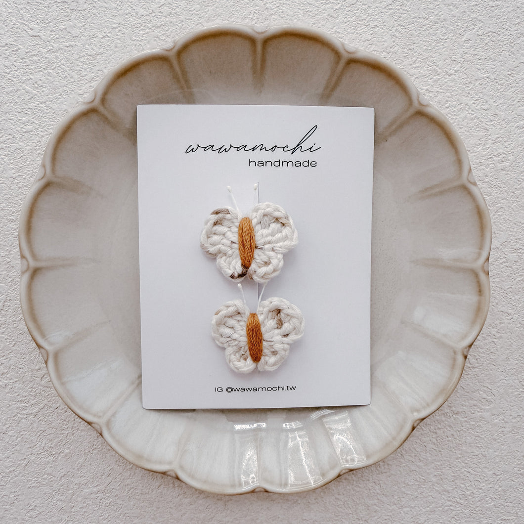 Wawamochi - Butterfly (米色 Confetti 2入)