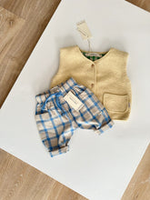 將圖片載入圖庫檢視器 [預購] Guapoo - 寬褲子 - 藍格紋
