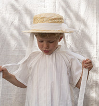 Load image into Gallery viewer, Frou Frou - CLASSIC CANOTIER HAT 綁帶圓頂草帽 (Off White)

