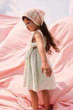 將圖片載入圖庫檢視器 Louise Misha - 薄紗雙蝴蝶結小洋裝 (Almond Floral) 3Y+
