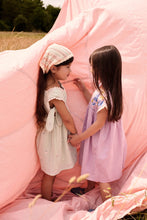 將圖片載入圖庫檢視器 Louise Misha - 薄紗雙蝴蝶結小洋裝 (Almond Floral) 3Y+
