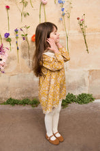 將圖片載入圖庫檢視器 Louise Misha - 方領刺繡洋裝 (黃) 2-5Y
