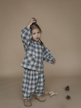 Load image into Gallery viewer, Organic Zoo - Fog Blue Gingham Lodge Pants
