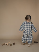 Load image into Gallery viewer, Organic Zoo - Fog Blue Gingham Lodge Pants
