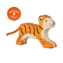 Load image into Gallery viewer, Holztiger - Tiger, small, running (老虎，小，奔跑)
