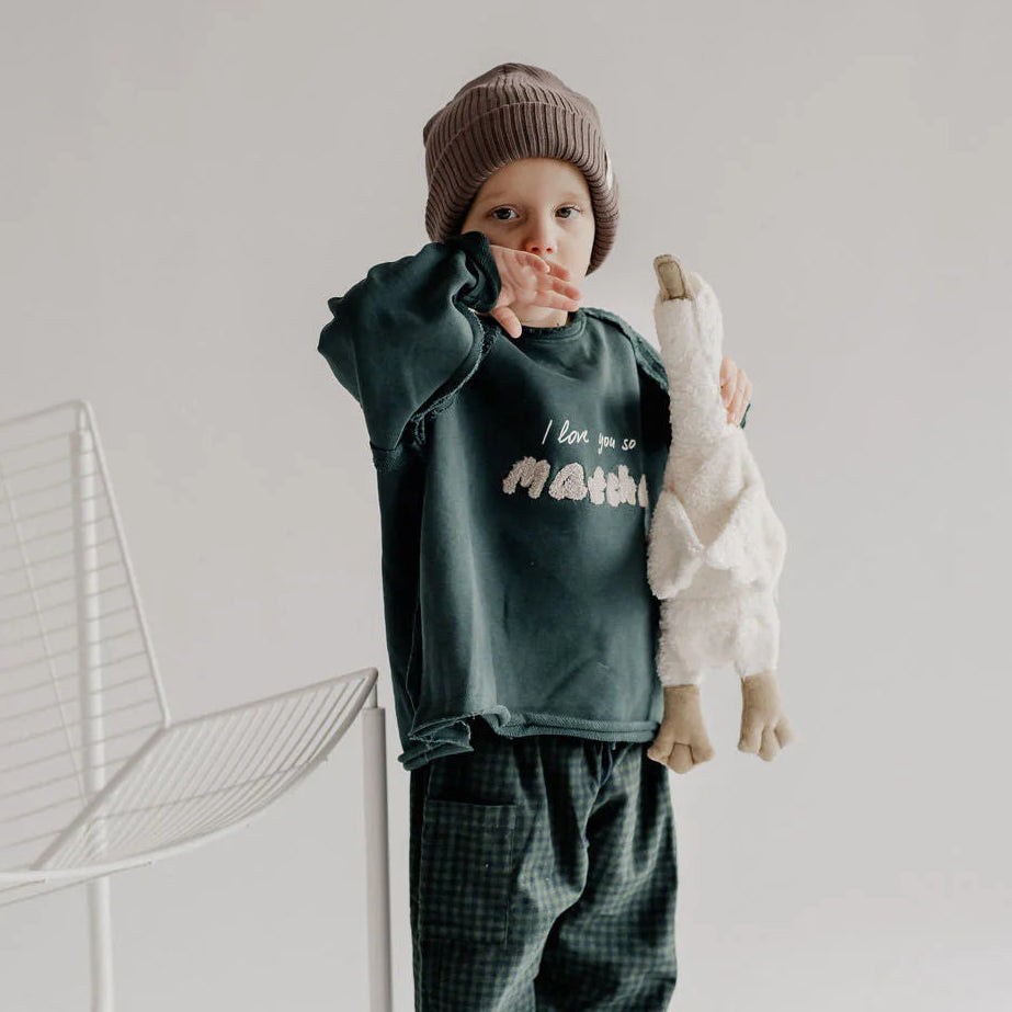 Guapoo - 衛衣 I love you so Matcha