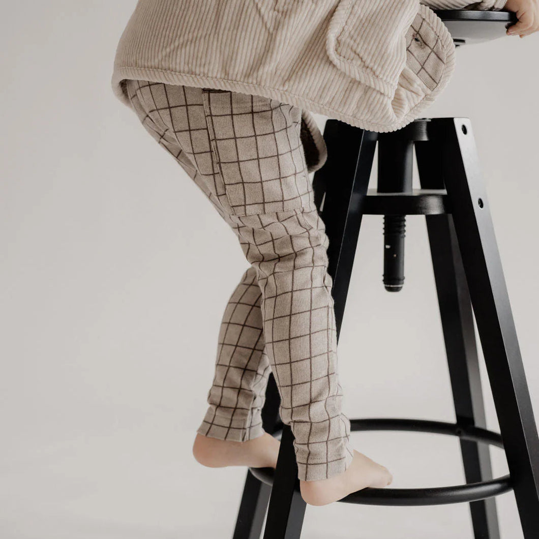 Guapoo - 格紋長褲 Brown Check