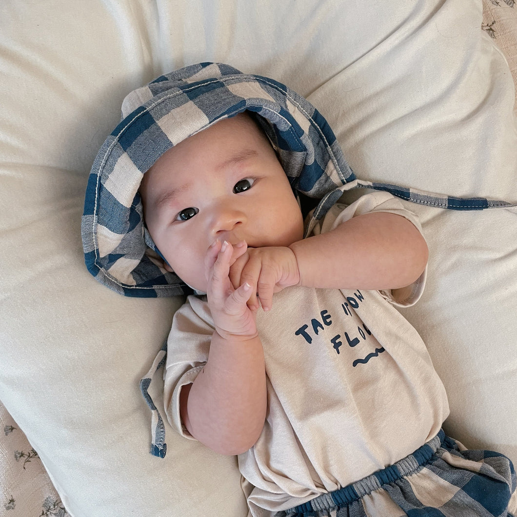 Organic Zoo - 太陽帽 Pottery Blue Gingham