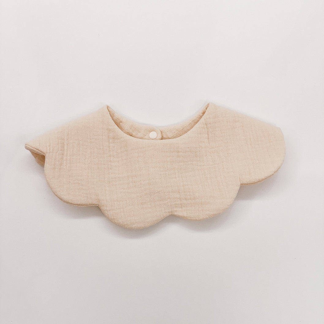 日本 Hibi - Beige Gauze Bib